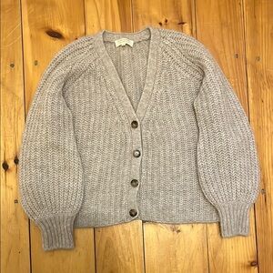 Sezane Basile Cardigan - Light Beige, Size Small